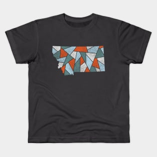 Montana Mosaic - Sunkissed Slopes Kids T-Shirt